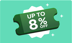 住宿即享最高 8% 折扣