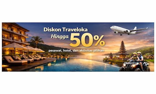 Hingga 50% + Cashback Rp1,5 Juta