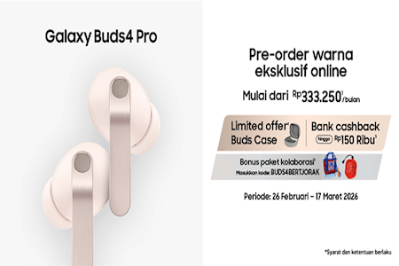 Pre-Order Galaxy Buds4 Pro – Hemat Hingga Rp1,2 Juta!