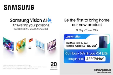 Diskon 5% Samsung TV & Audio