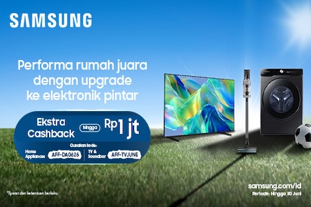 Diskon 5% Samsung TV & Audio