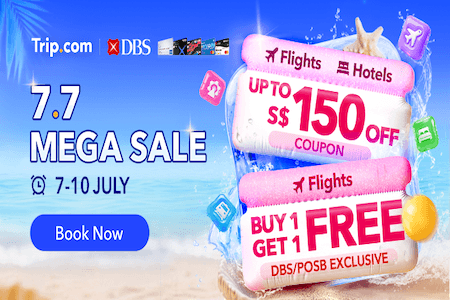 7.7 Mega Sale - Up to S$150 Off