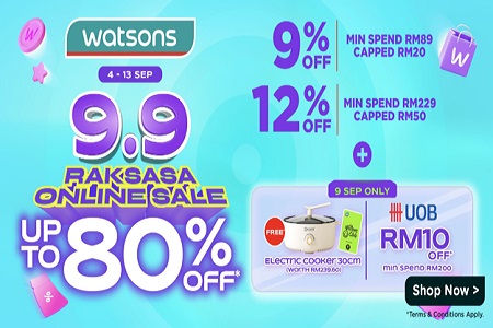 9.9 Raksasa Sale – Up to 80% Off