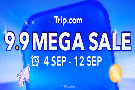 50% Off on 9.9. Travel Mega Sale