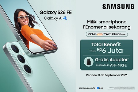 Galaxy S26 FE: Bonus Rp6 Juta!