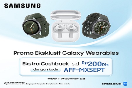 Galaxy Wearables: Ekstra Cashback Rp200Rb!