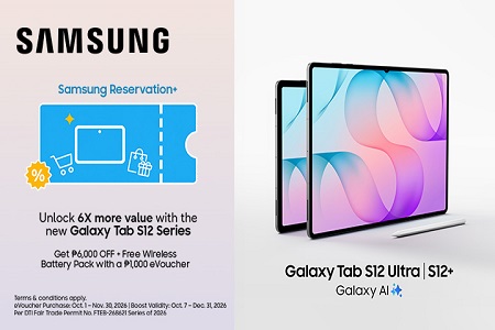 Galaxy Tab S12 Ultra | S12+ Get ₱6,000 Off