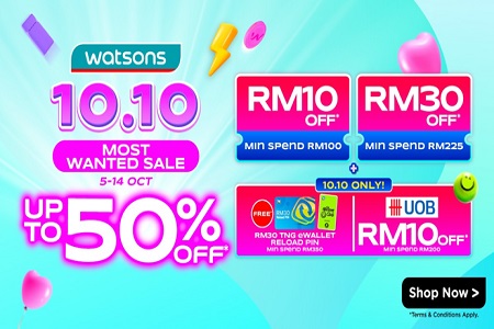 10.10 Most Wanted Sale – Up to 50% Off