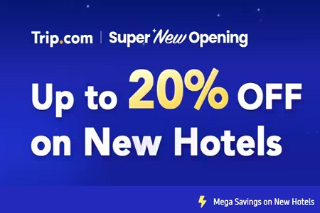 Up to 20% Off New Hotels!